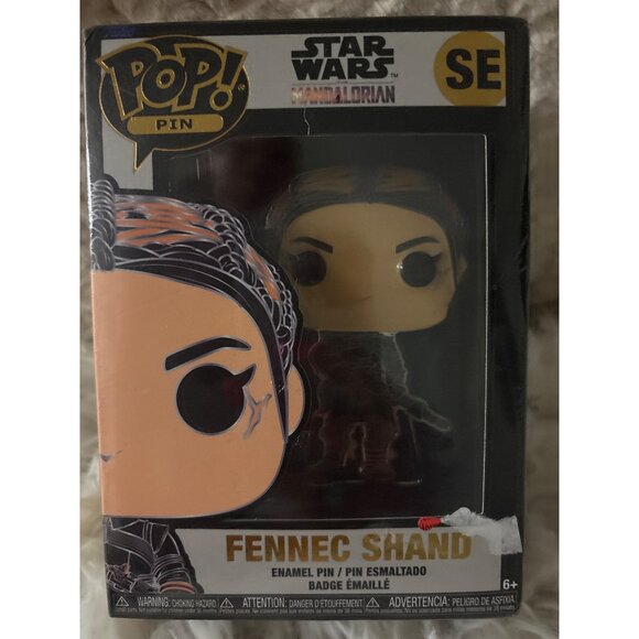Funko Pop! Pin Star Wars Mandalorian Fennec Shand SE Special Edition Sealed - Picture 10 of 11